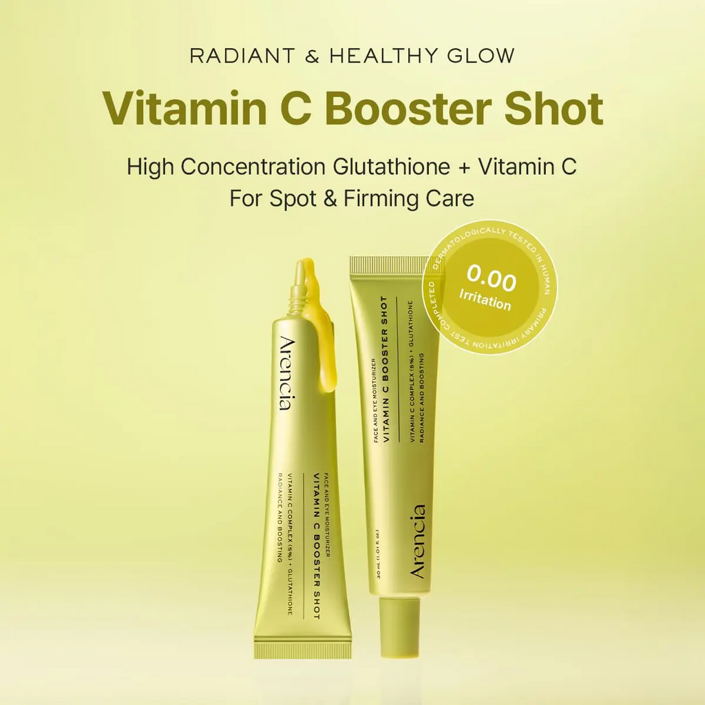 2PCS Arencia Vitamin C Booster Shot Serum with Glutathione, Niacinamide and Vitamin E for Dark Spot Care