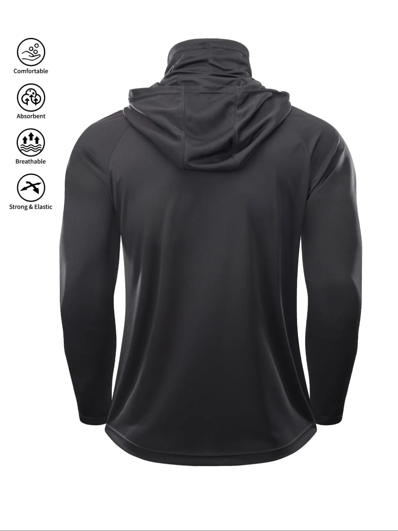 Men's UV Sun Protection Hoodie Set – Fishing Jacket with Face Cover, Quick-Dry & Breathable