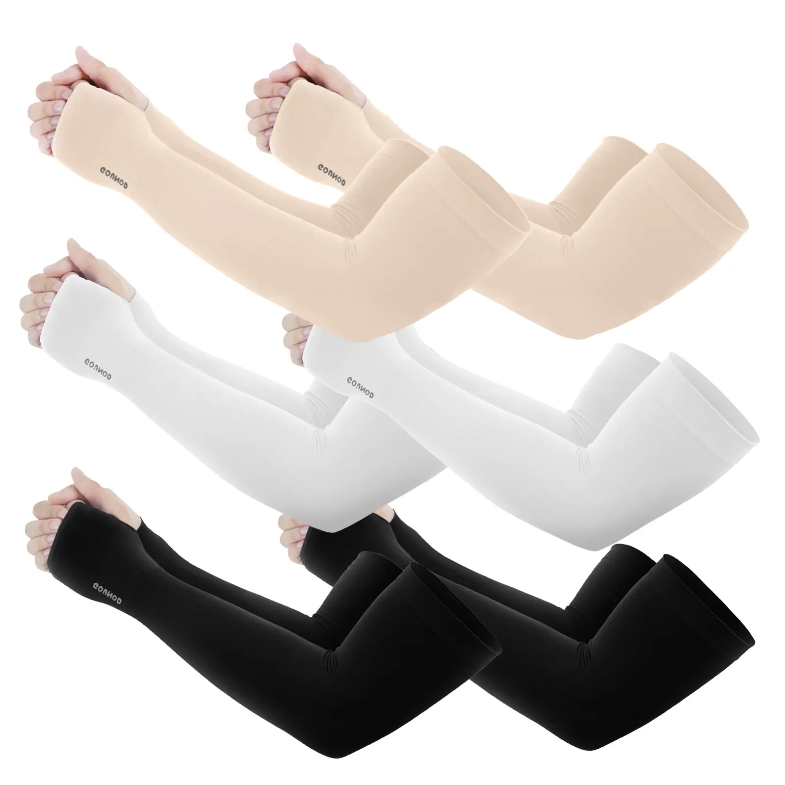 UPF 50+ Sun Protection Arm Sleeves with Thumb & Watch Hole | Men & Women