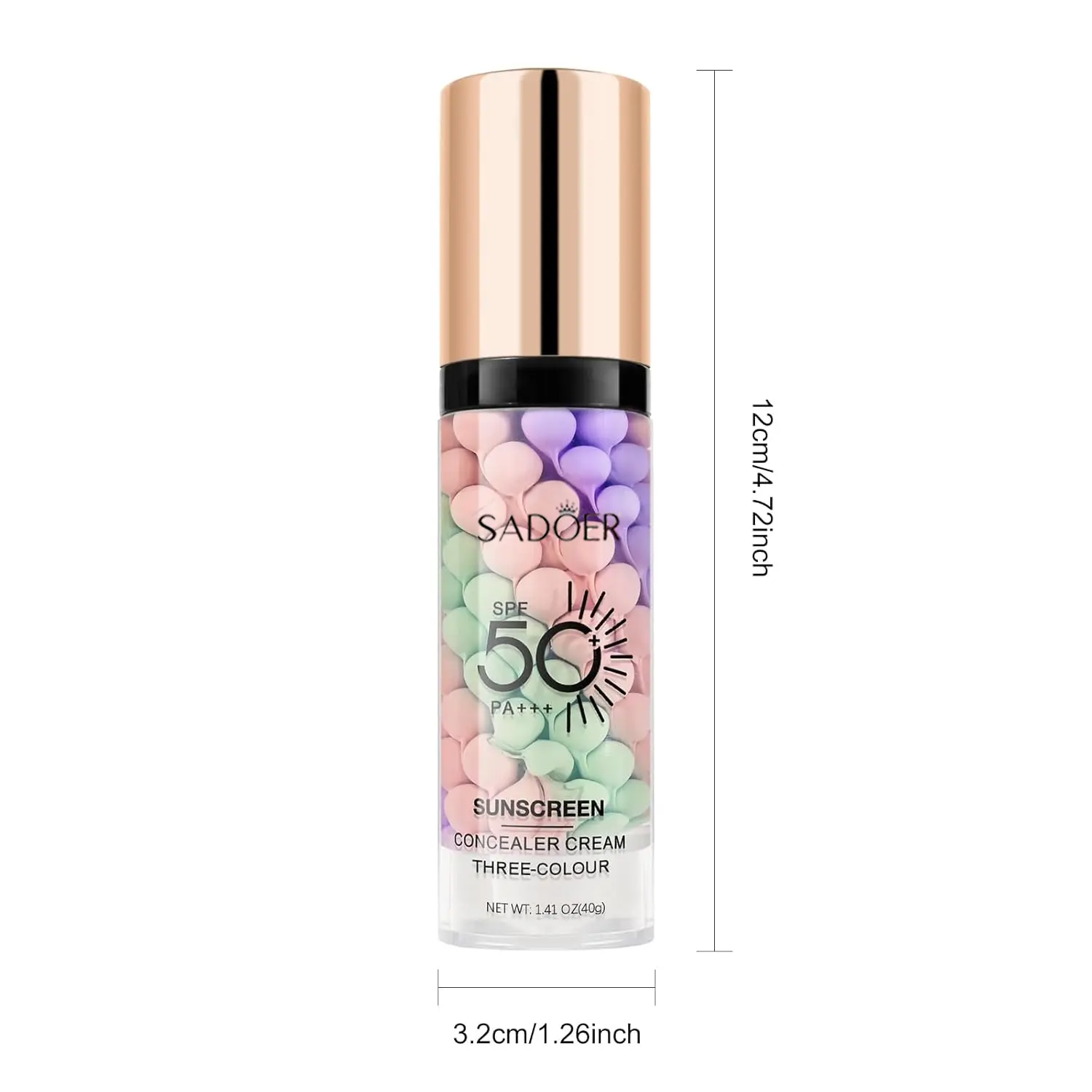 3-in-1 Color Correcting Facial Serum, Moisturizing Primer, , SPF 50 PA+++, Brightening Primer for Even Skin Tone