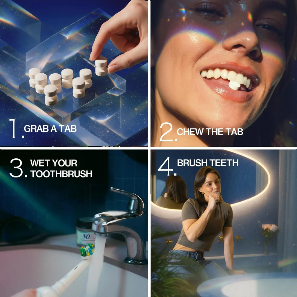 NOBS Toothpaste Tablets – Nano Hydroxyapatite | Fluoride-Free, Plastic-Free & Travel-Ready