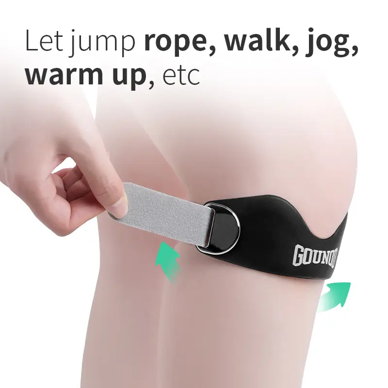 Patella Knee Strap – Silicone Support Band for Running, Basketball & Gym | 2 & 4 Pack