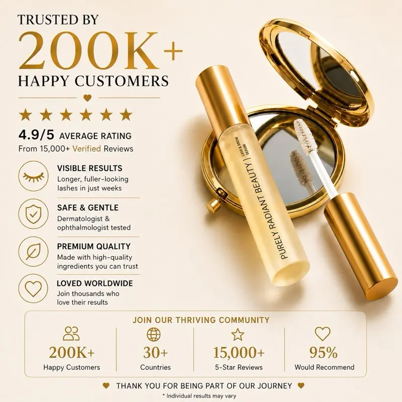 Growth Serum – Organic, Vegan, Prostaglandin-Free – Thicker Longer Lashes – Castor + Rosemary Oil
