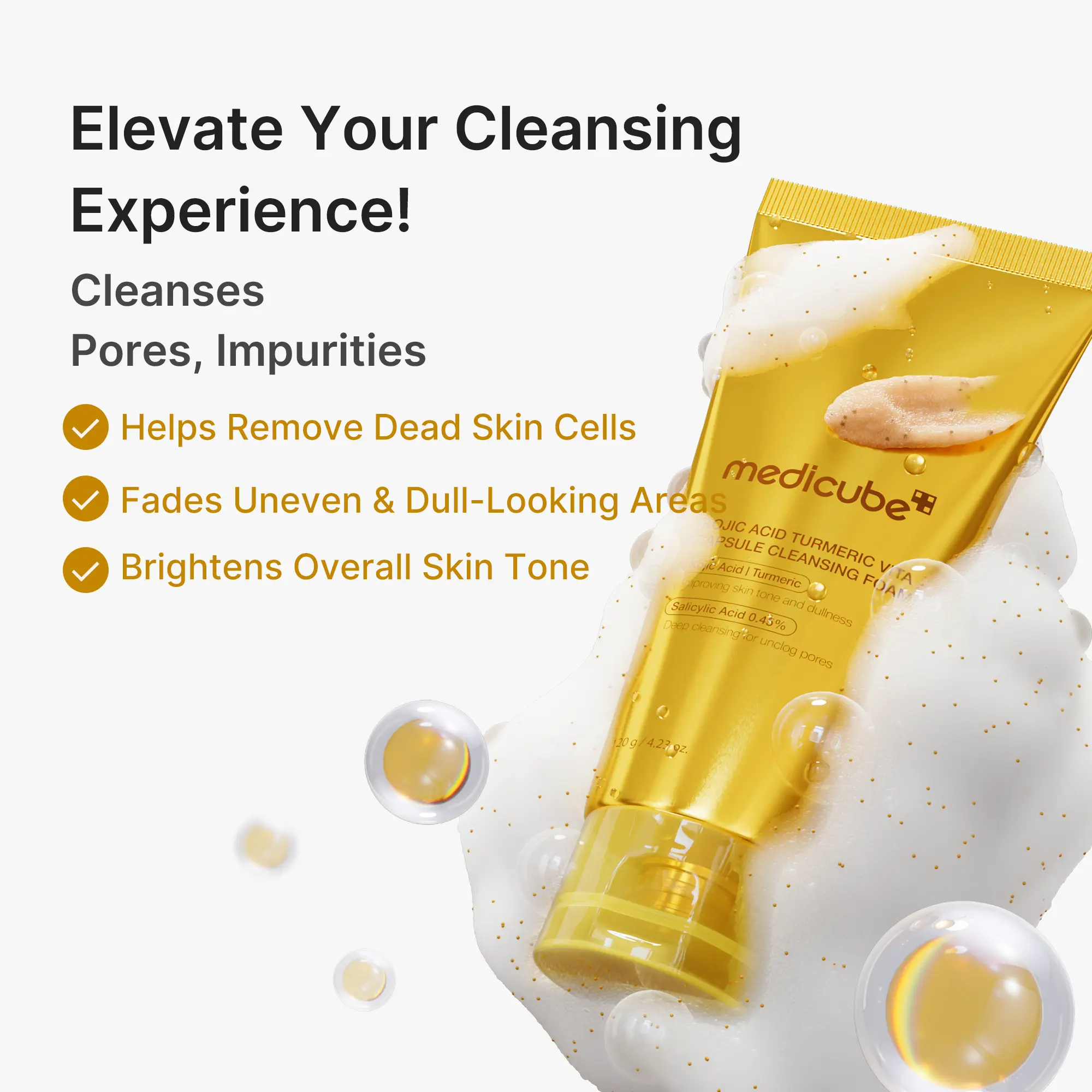 Mix & Match Capsule Cleansing Foam Set | PDRN, Azelaic Acid, Kojic Acid Daily Face Wash for Uneven Skin Tone, Glow Hydration, Brightening