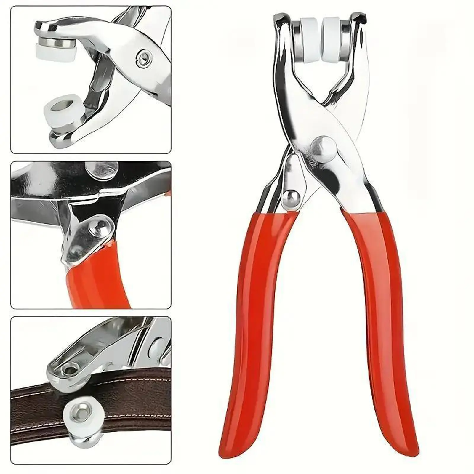 100Pcs Metal Snap Button Kit with Pliers | Stainless Steel Press Studs | DIY Sewing & Garment Repair