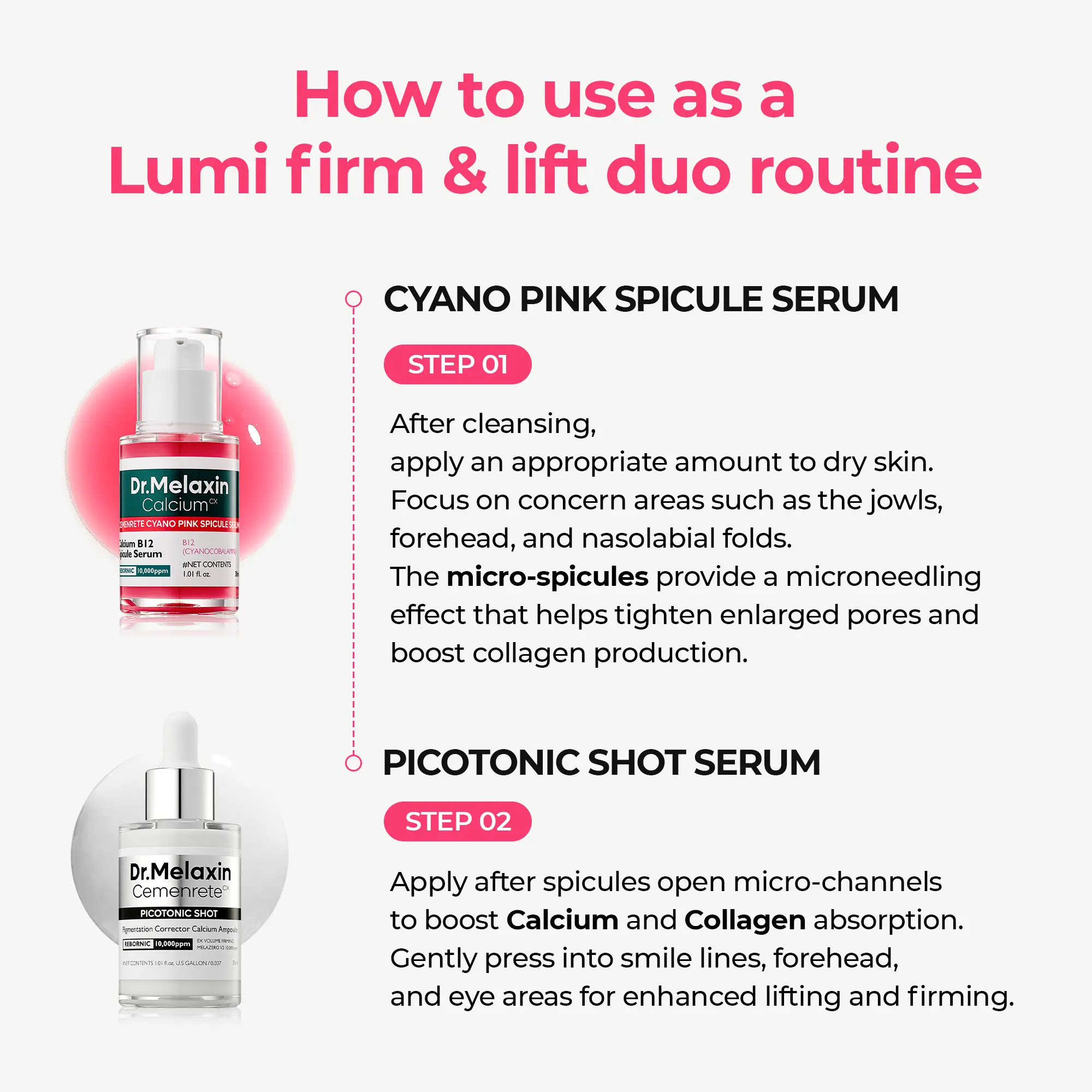 Lumi firm & lift Duo  | plumping skin & strengthen skin density