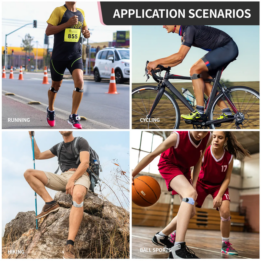 Patella Knee Strap – Silicone Support Band for Running, Basketball & Gym | 2 & 4 Pack