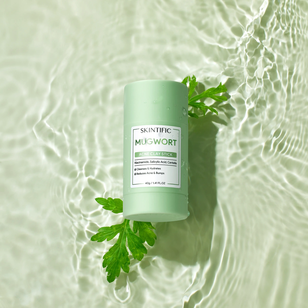 Clay Stick 2PCS Combo – Mugwort Clarifying / Volcano Detox / Bright Boost Even Tone Deep Pore Cleansing Oil Control Non-Stripping