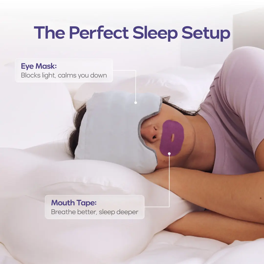 Weighted Eye Mask – Strapless 360° Blackout Sleep Mask