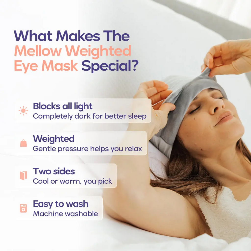 Weighted Eye Mask – Strapless 360° Blackout Sleep Mask