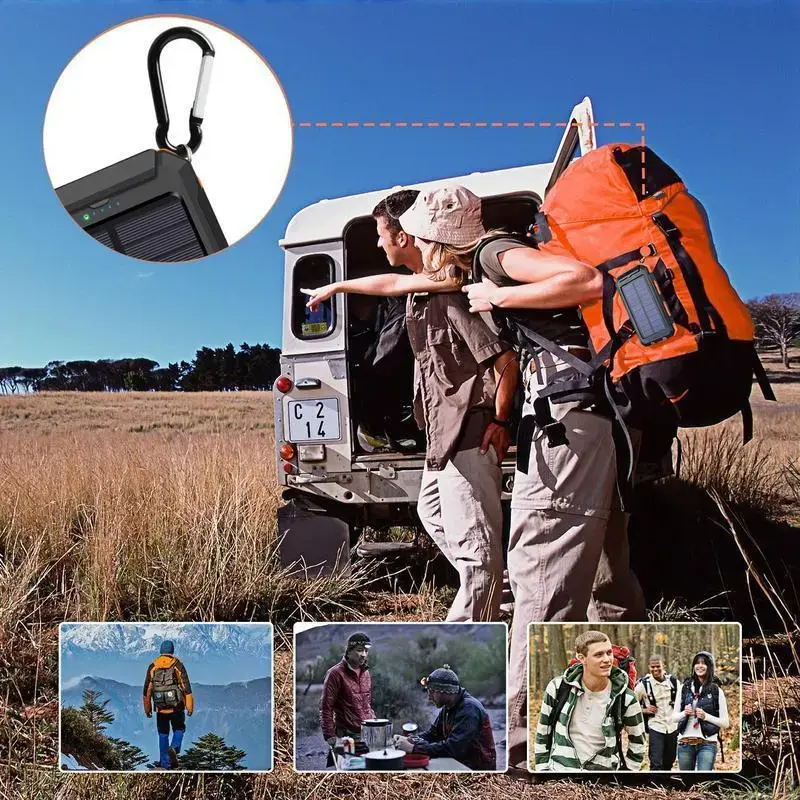 10000mAh Solar Power Bank – Dual USB Fast Charging for Outdoor Adventures