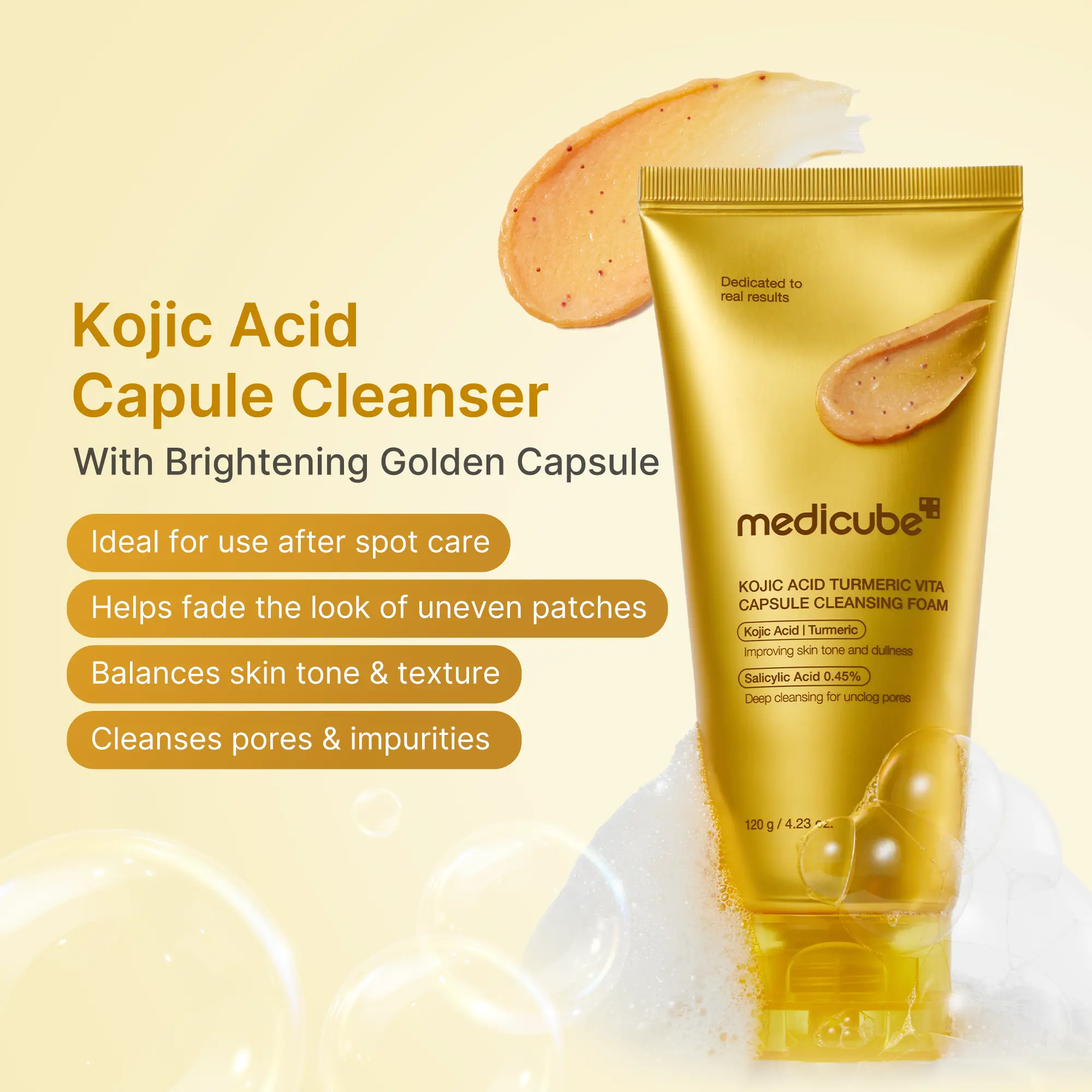 Mix & Match Capsule Cleansing Foam Set | PDRN, Azelaic Acid, Kojic Acid Daily Face Wash for Uneven Skin Tone, Glow Hydration, Brightening