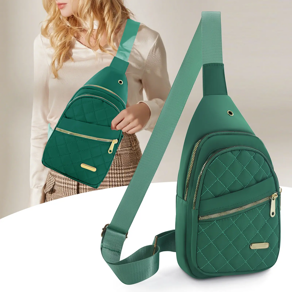 Women's Crossbody Chest Bag | Compact Multi-Pocket Fanny Pack for Travel & Outdoors