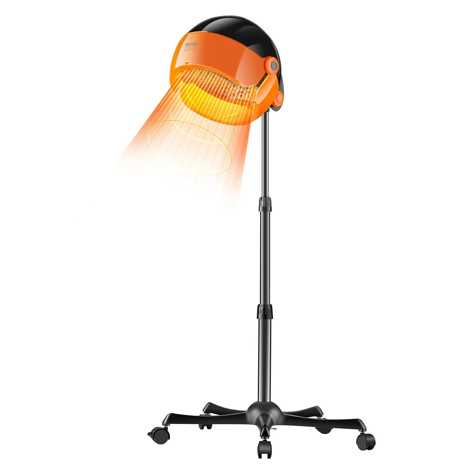 1Pcs onic Hood Dryer, 1875W Pro Bonnet Hair Dryer, Timer, 3 Temperature Levels Adjustable Speed, Mobile Floor Stand with Wheels for Salon Home Spa