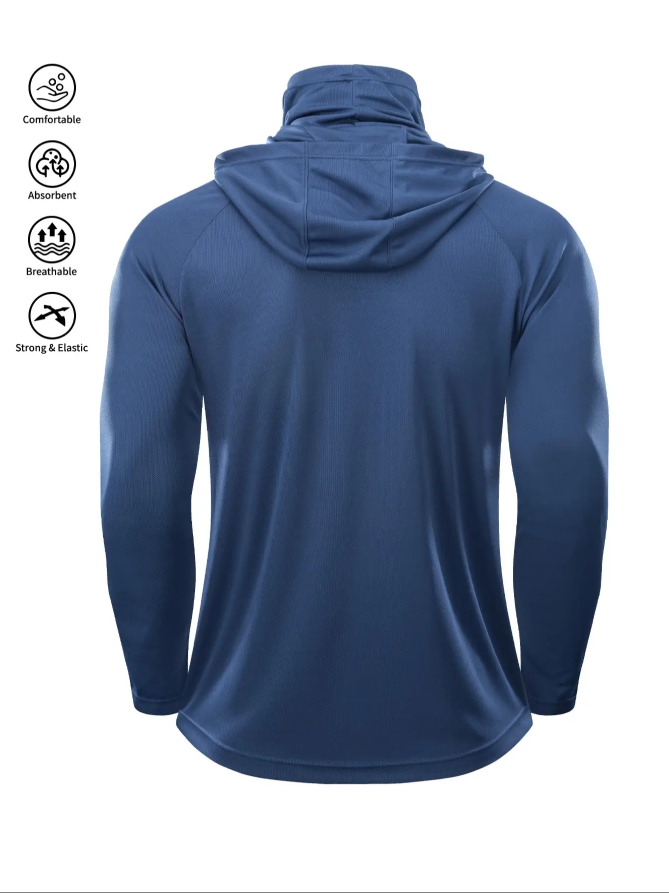 Men's UV Sun Protection Hoodie Set – Fishing Jacket with Face Cover, Quick-Dry & Breathable