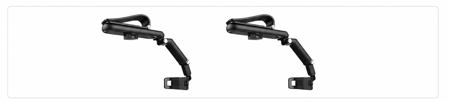 Joytutus Car Phone Mount – 360° Rotatable, Long Adjustable Arm & Anti-Scratch Clamp