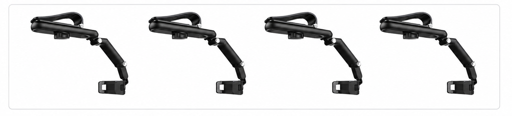 Joytutus Car Phone Mount – 360° Rotatable, Long Adjustable Arm & Anti-Scratch Clamp